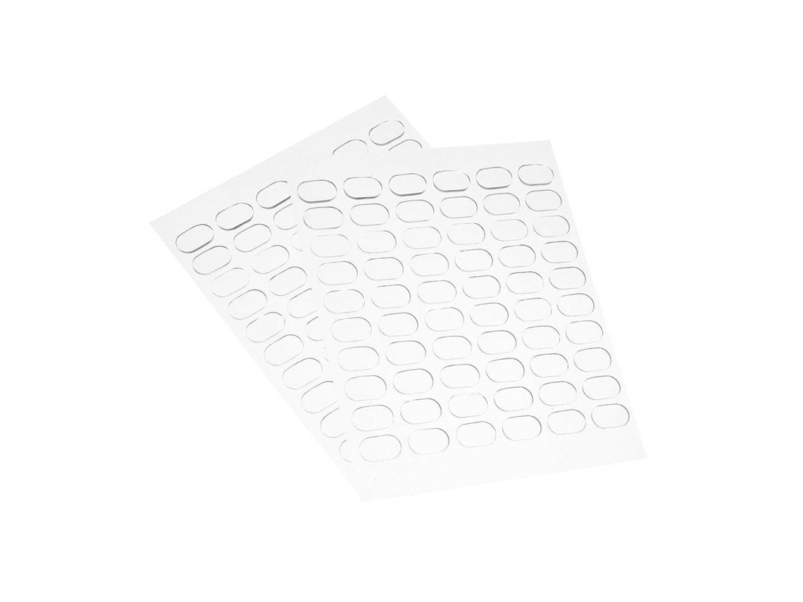 Conjunto De 120 Ganchos Adesivos Dupla Face Pontos Transparentes