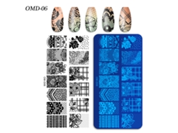 Placas De Transferência De Unhas, 3 Peças Retangularesom-d06