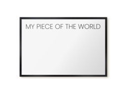 Magnetic Board For Wall My Piece Of The World For The Bedroom Espelharte (60x40 Cm)