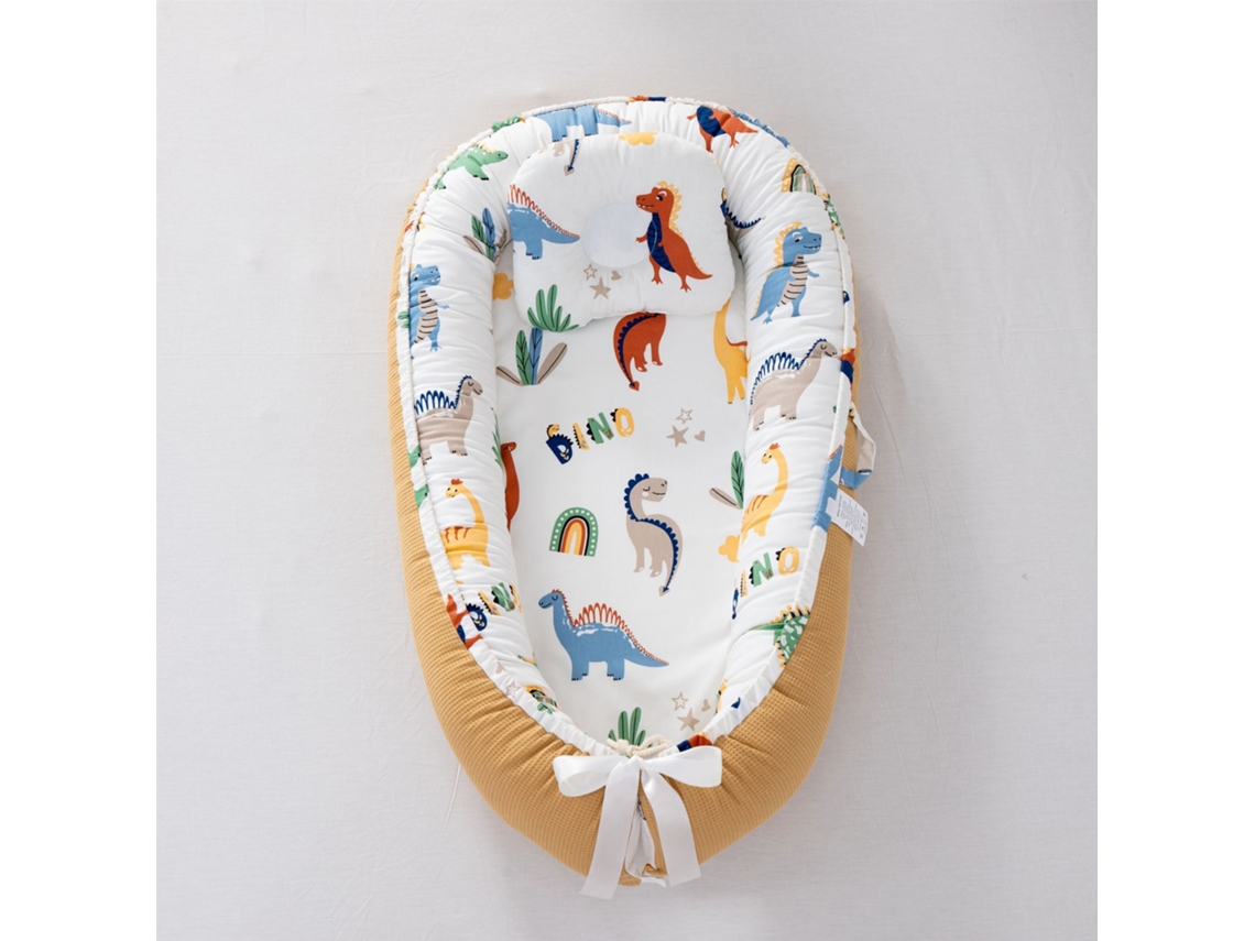 Ninho De Bebé Eifson- Travesseiro Com Capa Lavável Com Zíper 85*50*12cm - Dinossauro 2