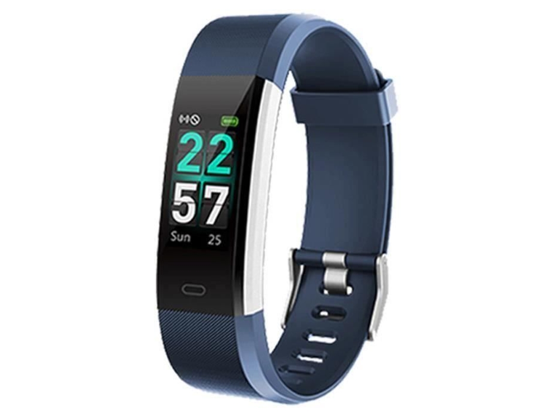 Relógio Conectado Smartwatch Marqueune À Prova D'Água Ip68 Pedômetro para Iphone Samsung Huawei Smartphone Mulheres Homens Azul