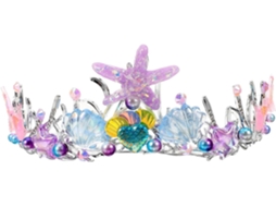 Coroa De Sereia Nuobesty Para Adultos, Meninos E Meninas, Em Metal Com Strass Brilhantes, Tiara