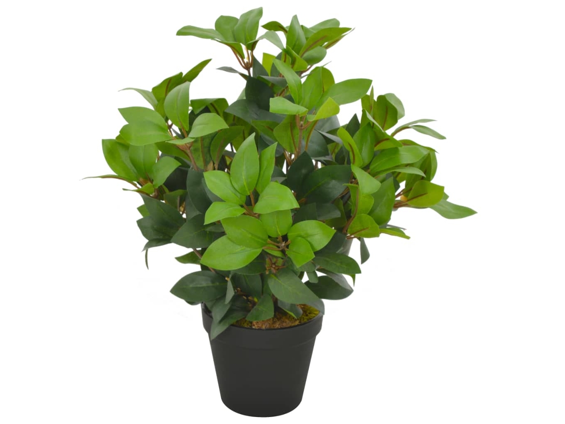 Vidaxl Planta Loureiro Artificial Com Vaso 40 Cm Verde