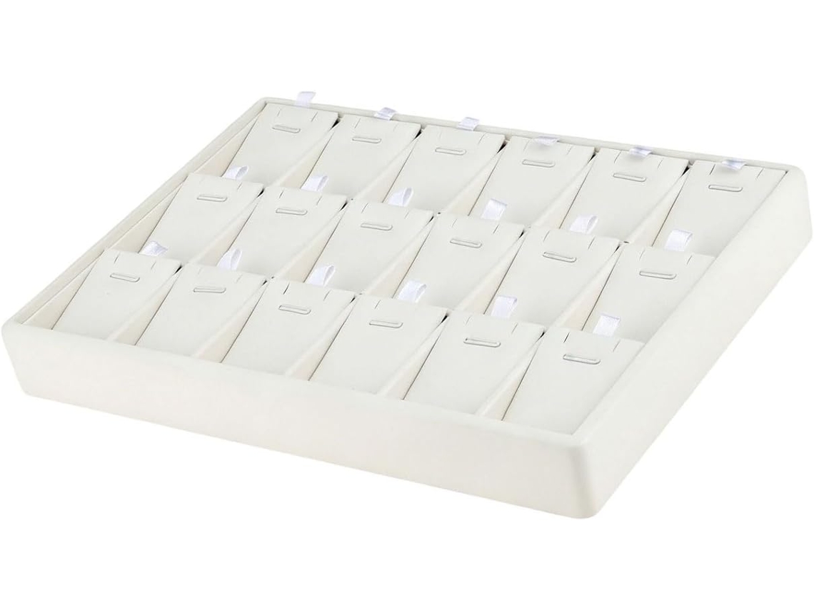 Bandeja Flexível De Couro Para Joias, Ideal Para Organizar Brincos.