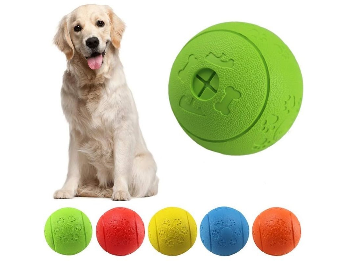 2026 pelota Juguete para Perros Con Dispensador de Snacks de Goma Resistente a Mordiscos para Entrenamiento Iq Y Ejercicio Verde