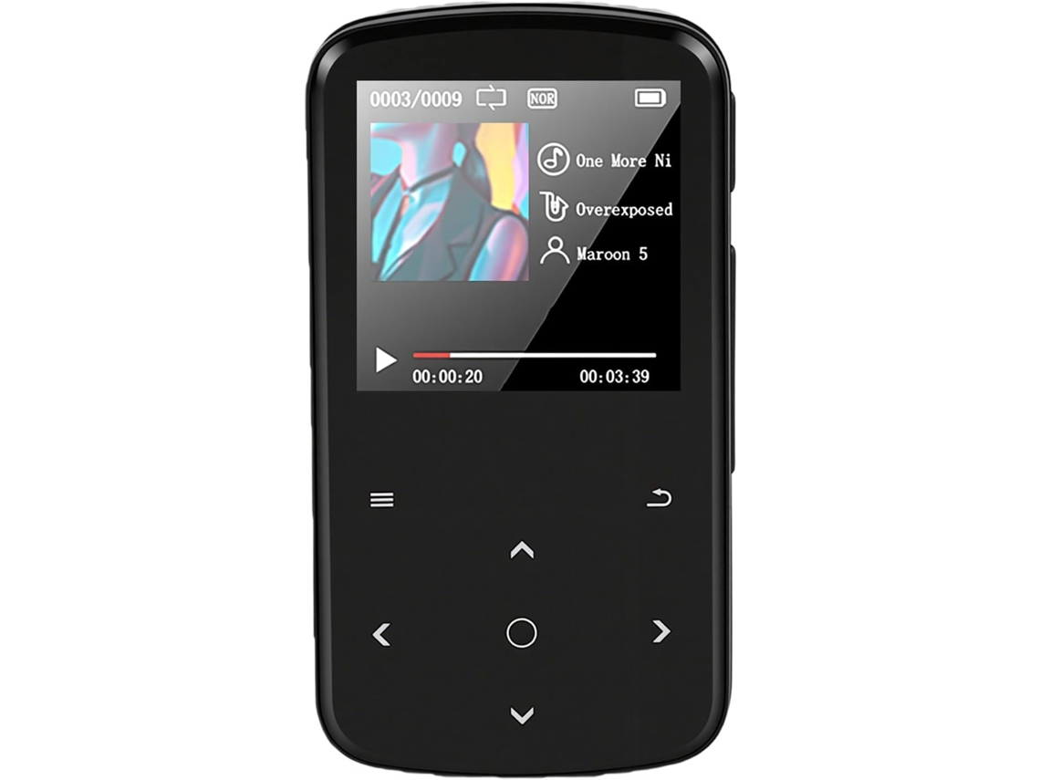 Leitor De Mp3 Portátil Com 64 Gb, Bluetooth E Tela 1,54 Polegadas.