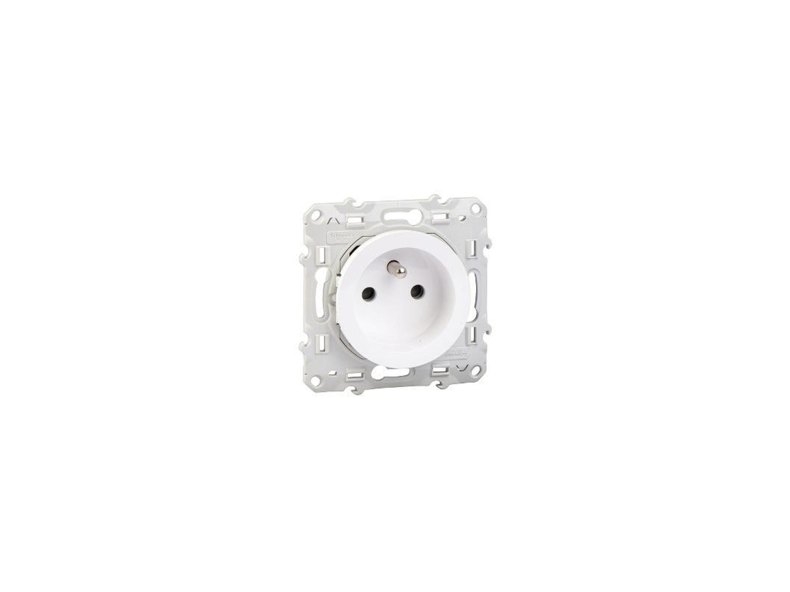 Base De Soquete 2ptt Francês Odace Branco Schneider S520039