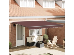 Vidaxl Toldo Retrátil Manual 400x300 Cm Castanho
