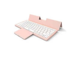 Mini Teclado Bluetooth Sem Fio Dobrável Rosa Com Touchpad Para Computadores, Teclados E Teclados Numéricos. Everley891
