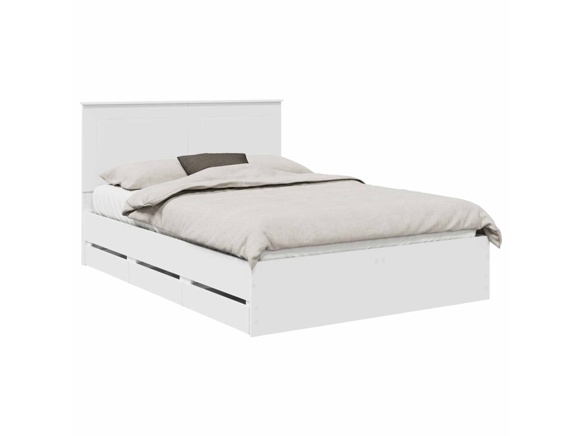 Estrutura de Cama 150x200cm Madeira de Engenharia MAISON EXCLUSIVE