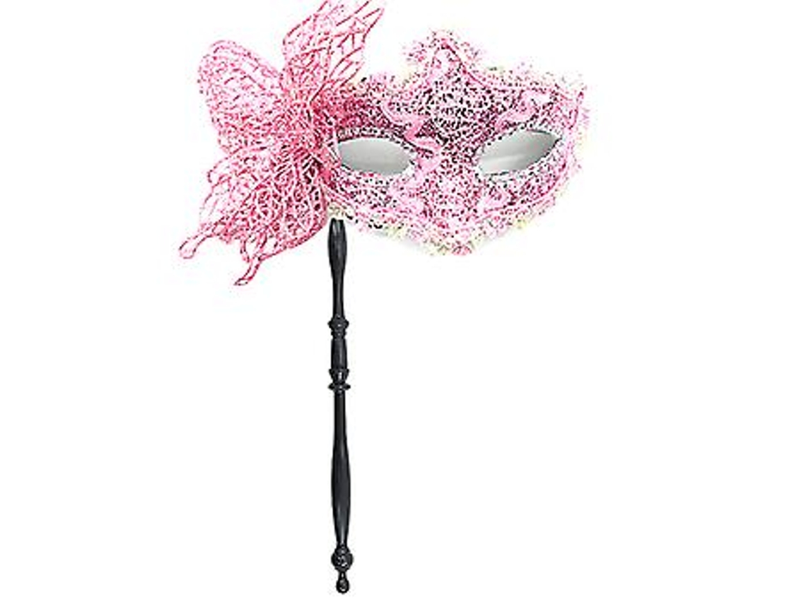 Máscara De Halloween Com Suporte Para Festa, Baile De Formatura, Baile De Máscaras, Palco, Cosplay, Adereços, Meia Máscara Veneziana Para Mulheres (ro