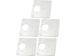 Conjunto De 5 Placas Reparo Em Aço Para Fixação Portas Garagem