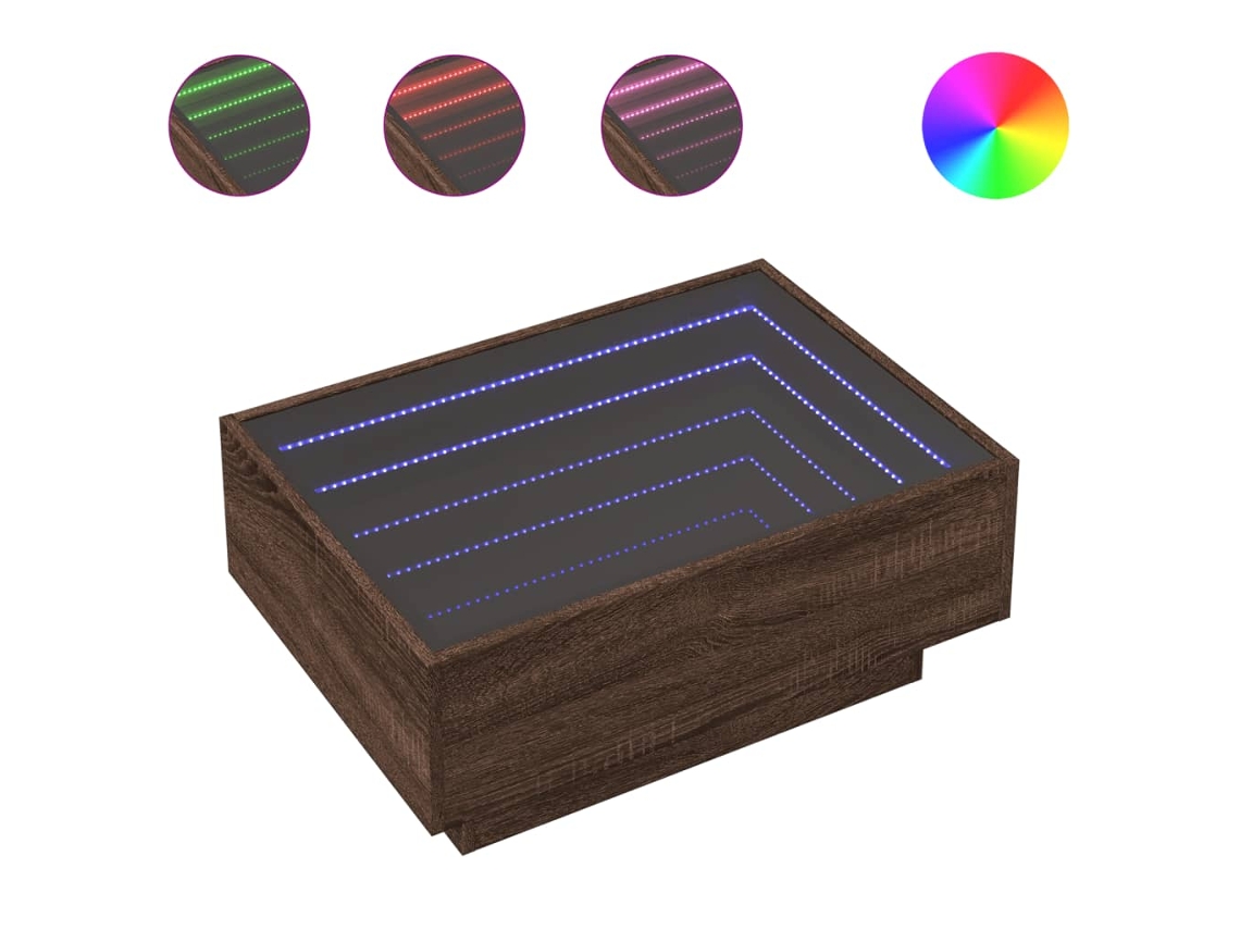 Coffee Table, Coffee Tables Vidaxl Marrom Madeira Processada (70 X 50 X 30 Cm)