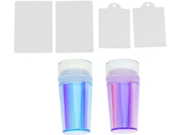 Delineador multifuncional de silicone suave para unhas, 2 conjuntos para manicures e nail art.