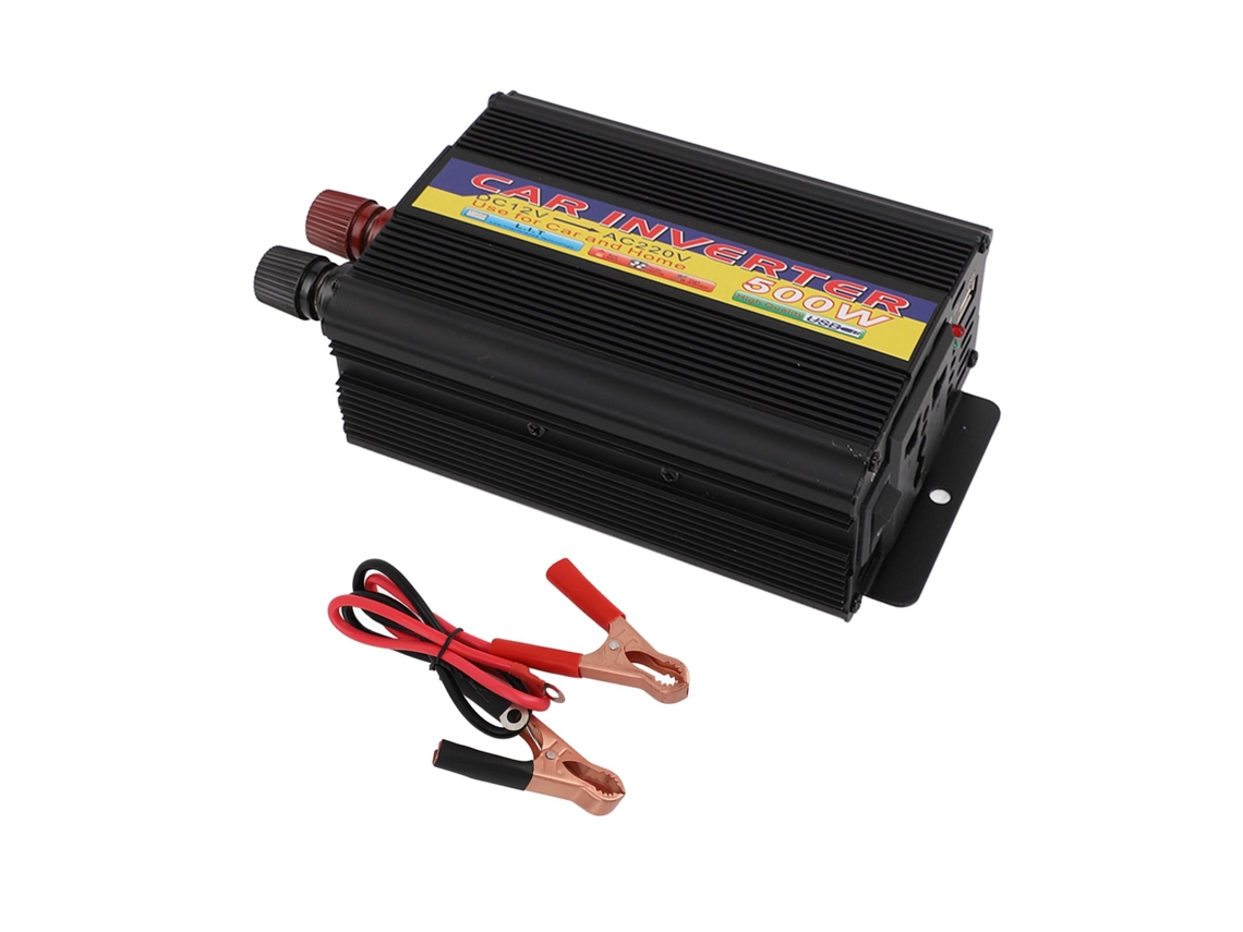 Inversor de Potência 500W 12V CC para CA com Interruptor Luz e Proteções S/MARCA