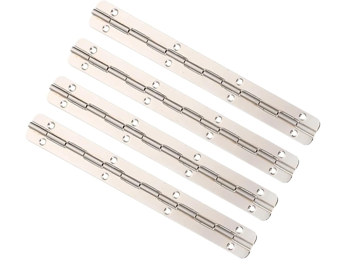 Conjunto De 4 Dobradiças Longas Metal Para Caixas Madeira, Dobradiças Tipo Piano, Dobradiças Para Caixas De Joias