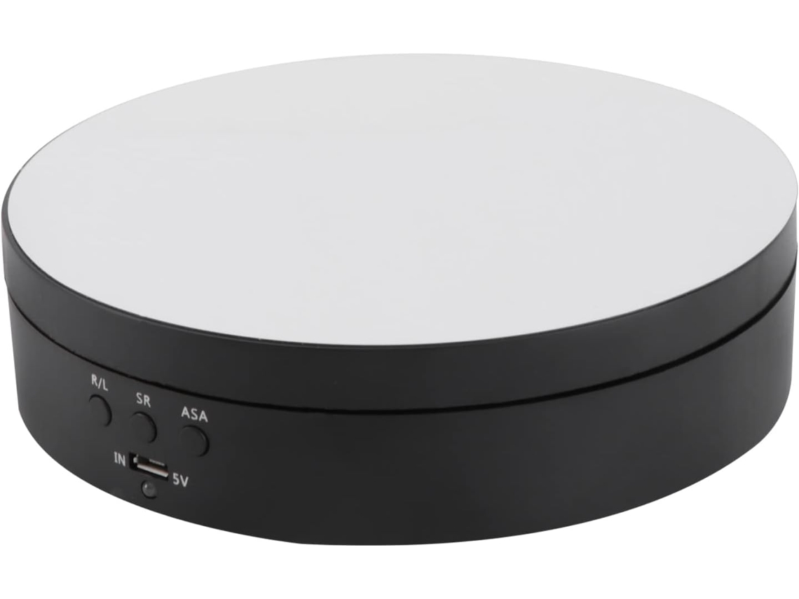 Nuobesty Mesa Giratória Elétrica Usb Para Exibir Joias E Objetos Preciosos