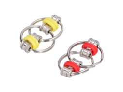 Chaveiro De Corrente Anti-estresse Em Aço Inoxidável Para Adultos - Brinquedo Fidget