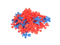 Ats 78pcs Bloques de Construcción para Niños Con Mango Animal Juguetes de Hebilla Insertable Coloridos para Educación Temprana