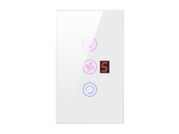 Interruptor Inteligente de Luz e Ventilador com Tela Touch WiFi | S/MARCA