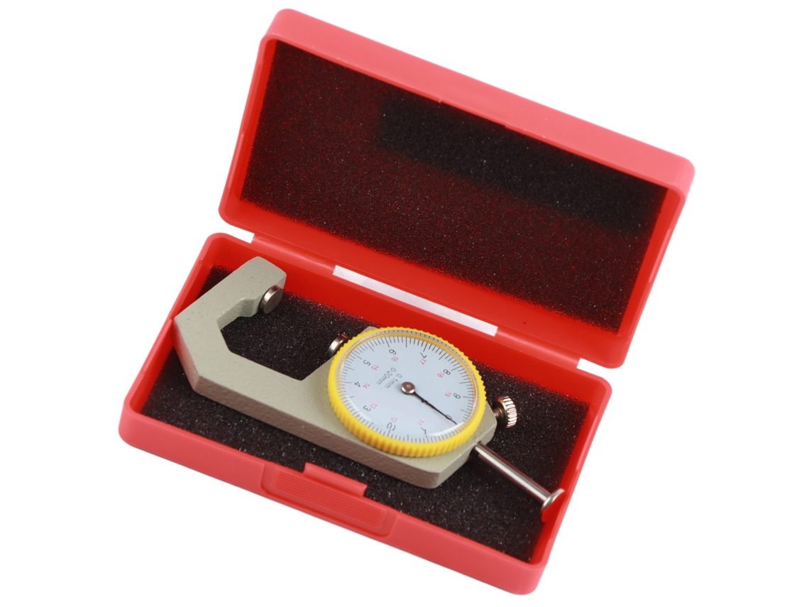 Calibre De Grosor De Dial Redondo Con Punta Plana Y Puntiaguda, Rango 0‑20 Mm, Herramienta De Medición Precisa