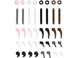 20 Pares de Suportes para Óculos, Suporte Antiderrapante Silicone Premium, Alças Multicoloridas Ga Ncho Orelha, Redondos GOKOCO