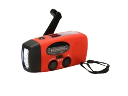 Radio Solar Multifuncional Con Manivela Fm Am Wb Noaa Rojo, Meteorológica 2000mah Carga Usb Linterna Led De Emergencia Prohibición De Energía L0637 ,