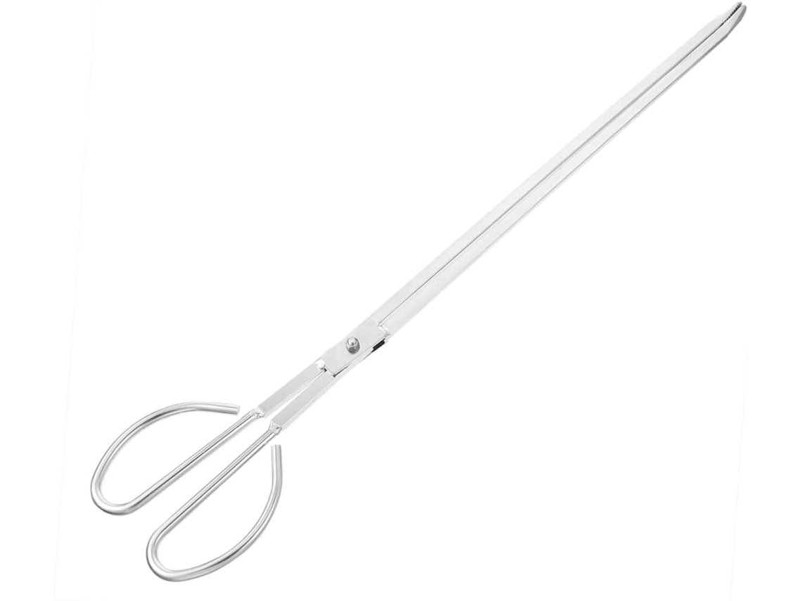 Pinça Para Lenha Imikeya, Resistente Ao Calor E Em Aço Inoxidável, Ideal Para Churrasqueiras Portáteis E Lareiras