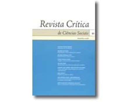 Livro Revista Crítica de Ciências Sociais - n.º 83 .