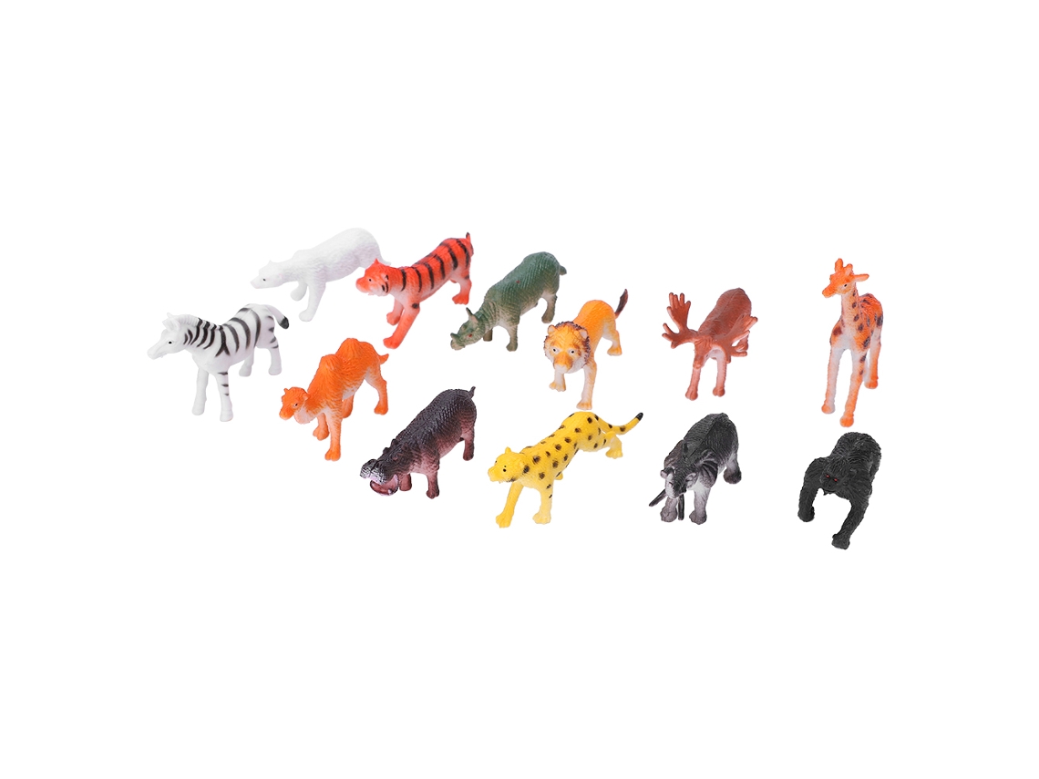 Ats brinquedo de Modelo Animal Altamente Simulado, 12 Peças Sortidas, Presente para Meninos e Meninas, Modelo Animal Infantil
