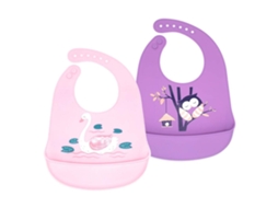 MEOIRUERY Babetes De Silicone Para Bebê 2 Unidades (baleia)