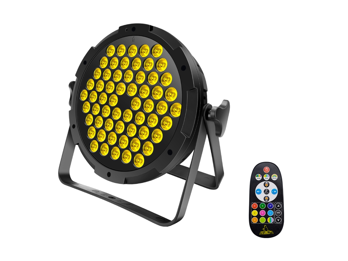 Rebe-lâmpada De Palco Led 90w Com 60 Leds Rgb 3 Em 1, Mudança De Cor, Modos Automático/som/dmx, Controle Remoto Para Festa Casamento Ktv Disco