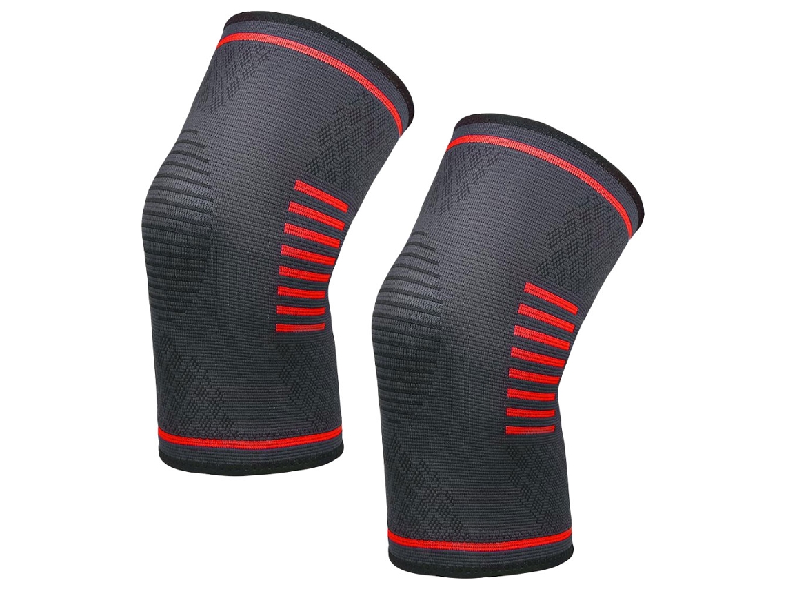 Joelheiras AQUAFORGE pretas para desporto ao ar livre, 2 unidades, tamanho M