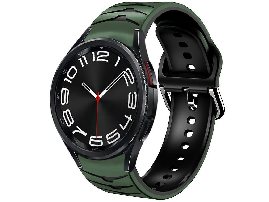 Pulseira De Relógio De Silicone Com Textura Curva