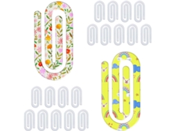 Pacote Com 20-clips De Papel Acrílicos Para Sublimação, 10x 5cm, Clips De Papel Jumbo Para Sublimação Casa E Escola