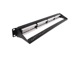 Aetheria painel de Patch Cat5e Rackmount 24 Portas Rj45 Anti interferência Ethernet 10g para Rack 19 Polegadas