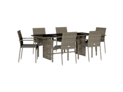 Garden Dining Set, Garden Dining Sets Vidaxl Cinzeto Rattan / Vime (n/a)