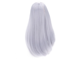 Peruca de Cabelo para Boneca 1/3 Fibra de Alta Temperatura Longa Cacheada Azul 8 9 Polegadas