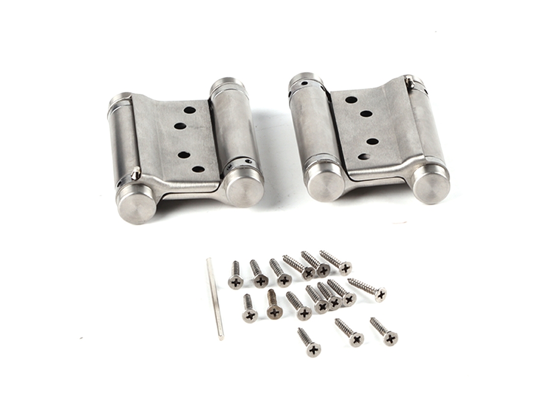 2pcs Hinge de Aço Inoxidável com Mola para Portas | S/MARCA