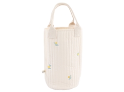 Mali bolsa para Mamadeira de Algodão com Estampa Bordada Azeitona Portátil Bolsa de Fraldas Bebê
