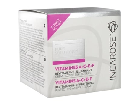 Pure Solutions Vitaminas A C e F Creme Aperfeiçoador Ativo 50 Ml INCAROSE