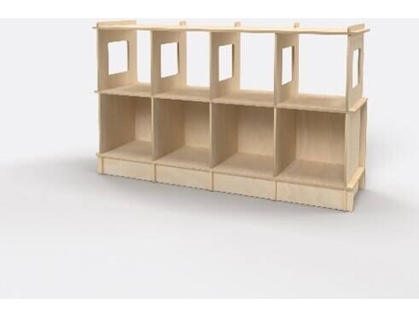 Estante Horizontal COMPACT MOB Madeira natural (84 x 146 x 39 cm)