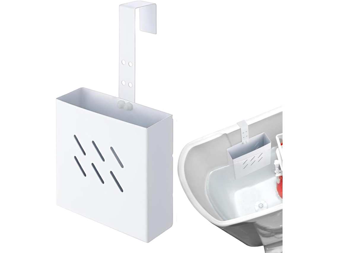 Suporte Para Pastilhas De Limpeza Sanitária Com Gancho Ajustável Em Aço Inoxidável
