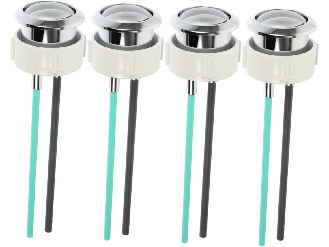 Uonlytech Conjunto De 4 Botões Pressão Para Caixa Acoplada Vaso Sanitário Substituição Uso Doméstico