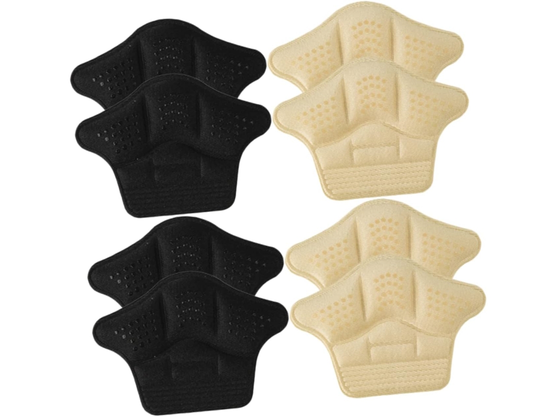 Conjunto De 4 Pares Protetores Calcanhar Práticos, Feitos De Silicone E Espuma, Resistentes Ao Desgaste E Ideais Para