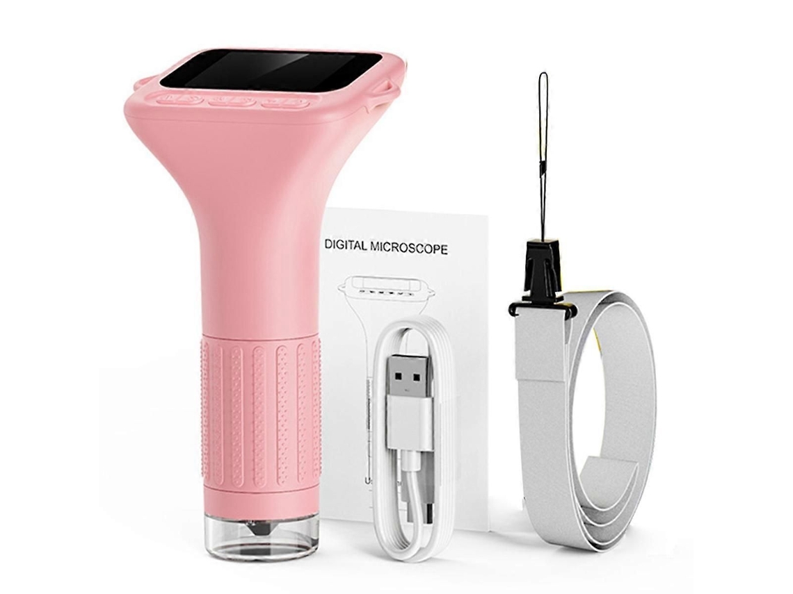 Microscópio Infantil De 2 Polegadas, Microscópio Digital 1080p Com Câmera De 2mp, Microscópio Portátil De Mão Com 8 Luzes Led.