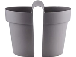 Vaso De Flores Suspenso De Dupla Face Com Furos De Drenagem Para Pátio, Deck E Grades.