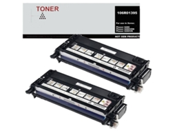 Toner 106R01395 Pack 2 Cartuchos de Toner Compatible Con Xerox Phaser 6280 GENÉRICO