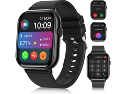 Smartwatch Com Tela De Toque Total 2.01 Para Telefones Android E Ios Monitor Frequência Cardíaca Oxigênio No Sangue Mais 100 Modos Yizhood