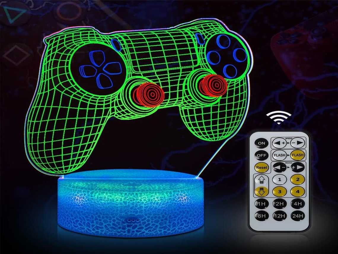 Lurelia Console de jogos portátil retrô, controle remoto, USB, RGB, LED